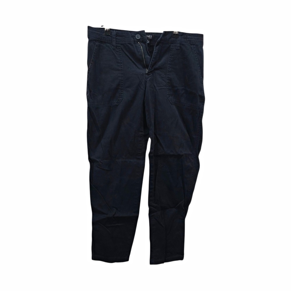 Jones New York Womens Navy Solid Chino Pants Size 6 Regular Fit